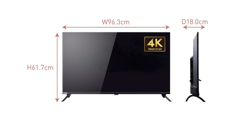 安い通販 n_nn様専用　55V型4Kチューナー内蔵液晶テレビ　ORION製 テレビ